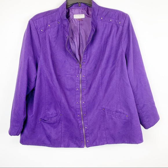 ALLISON DALEY LIGHTWEIGHT JACKET (lined).EUC SZ 24 - Picture 1 of 6